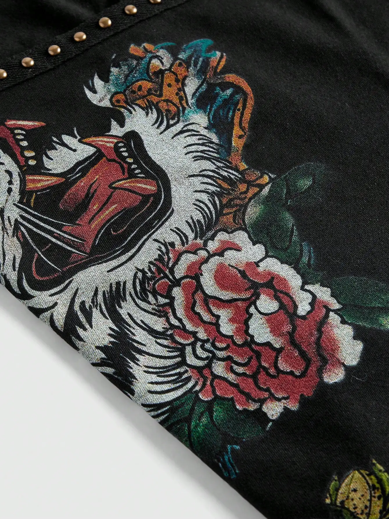 Sexy Tattoo Print Plunging Halter Neck Ruched Mini Dress for Women - Image 3